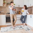 thumbnail image 2 of Hearth & Gear Kitchen Carpet (2 ) S Kitchen Carpet Washable Cushion Comfortable Kitchen Carpet Set Light Rug for Bedroom Extra Large Throw Classroom Rug Carpet Rug for Bedroom Knit Blanket with Pom, 2 of 4