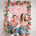 thumbnail image 1 of Simulation Rattans, 220Cm/86.6Inches Simulation 10 Heads of Rose Vines Decoration Valentine's Day Scene Setting Wall Hanging Mantel Tabletop Decor Valentine's Day Decoration, 1 of 6