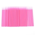 thumbnail image 1 of thinsony 100pcs Double Head Disposable Swab Fiber Buds Plastic Sticks Eyebrow Eyelash Make Up Tools, 1 of 1