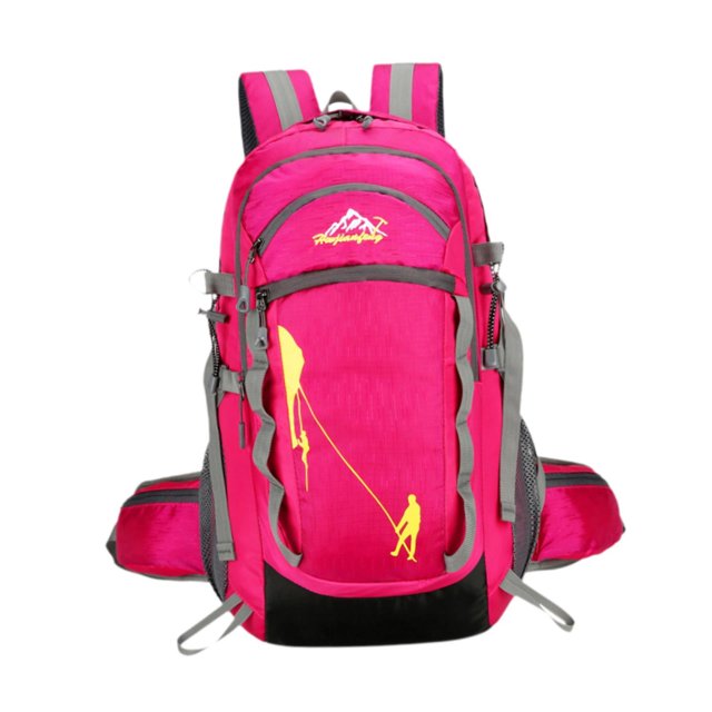 koolsoo Sac à Dos de Randonnée Ajustable Créatif Sac de Jour de Camping pour Randonnée Entraînement Quotidien Rouge