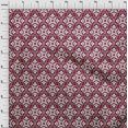 thumbnail image 4 of oneOone Georgette Viscose Burgundy Fabric Block Craft Projects Decor Fabric Printed By The Yard 42 Inch Wide, 4 of 5