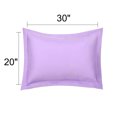 thumbnail image 2 of PiccoCasa Soft 1800 Microfiber Oxford Pillowcases 2Pcs, Queen Violet, 2 of 8