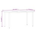 thumbnail image 4 of vidaXL 7 Piece Garden Dining Set Grey and Black, 4 of 5