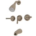 thumbnail image 1 of Kingston Brass Magellan Three Handle Tub & Shower Faucet, 1 of 1