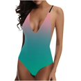 thumbnail image 1 of Birdeem Women Fasion Bikini Print Strappy Back Set Swimsuits Plus Size Bathing Suits Tankinis Swimwear, 1 of 9