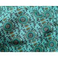 thumbnail image 4 of oneOone Silk Tabby Fabric Leaves & Floral Block Decor Fabric Printed BTY 42 Inch Wide, 4 of 4