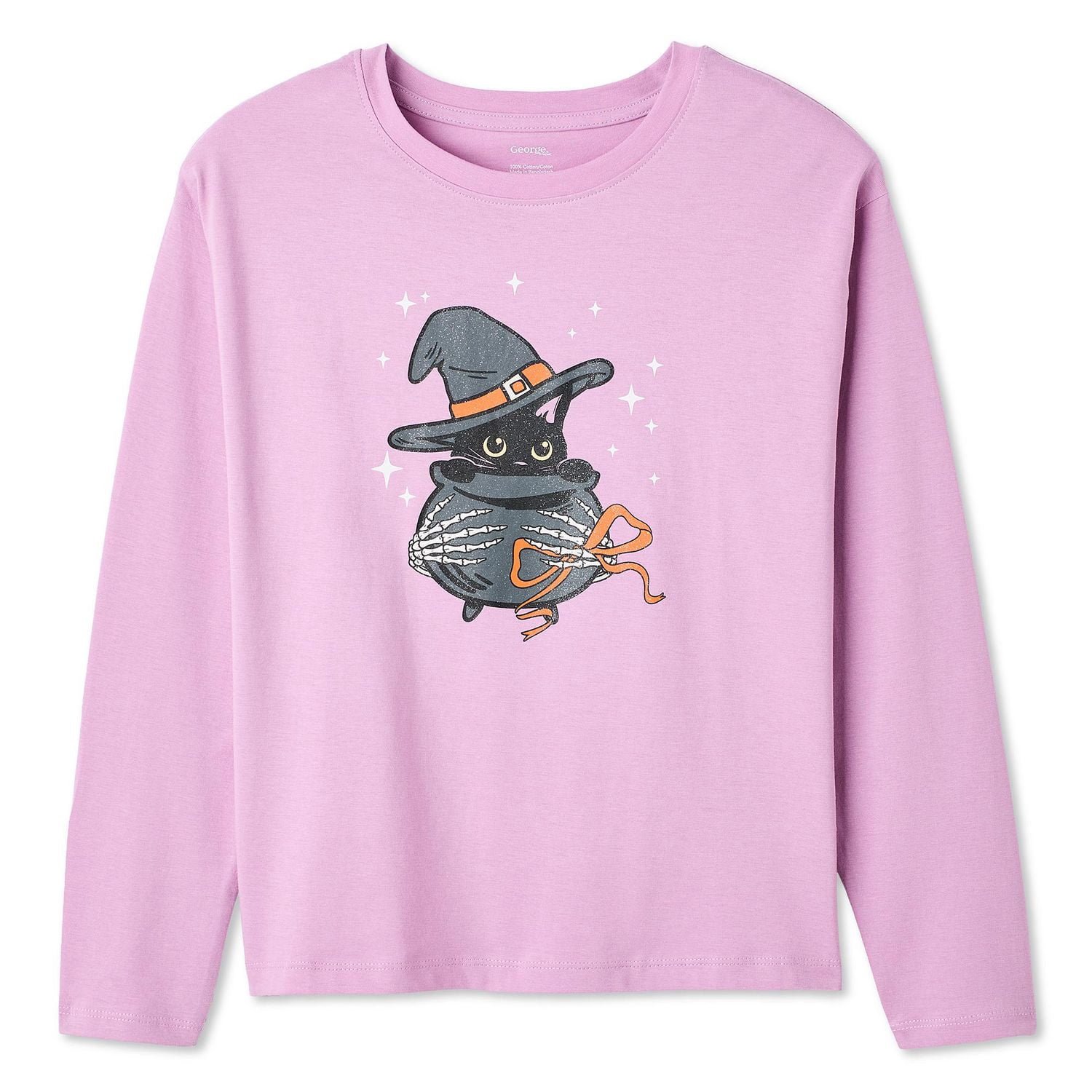 George Girls' Halloween Long-Sleeve T-Shirt