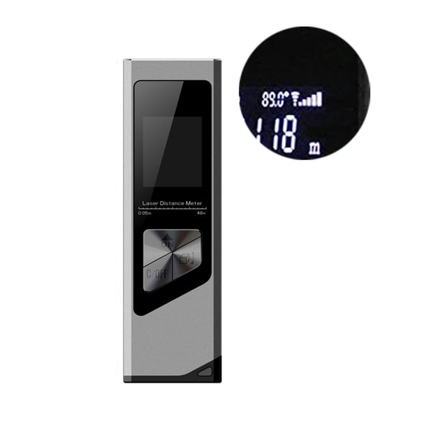 Compteur de Distance Télémètre Ruban Mesure Télémètre Numérique Mesure d'Angle Télémètre Outil de Construction, Durable