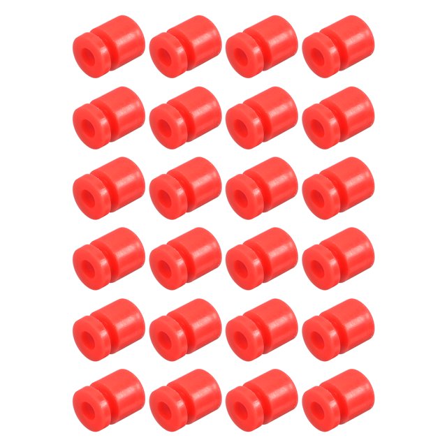 Unique Bargains 24Pack RC Anti Vibrations Boules de Caoutchouc pour F4 F7 Contrôleur de Vol M2x6mm Rouge