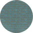 thumbnail image 1 of Ahgly Company Tapis Rond Lavable en Machine Intérieur Transitionnel Gris, 4 Pieds Rond, 1 of 7