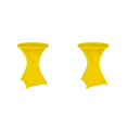 thumbnail image 3 of Wweixi Ensemble Polyvalent de Table Cocktail Élastique Convenant à Toute Occasion Polyester Écologique Jaune 2 Ensembles, 3 of 6