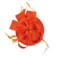 thumbnail image 4 of Pince à Cheveux Faite à la Main pour Femmes, Fascinateur de Mariage Décontracté, Orange (Taille Unique), 4 of 7