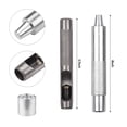 thumbnail image 2 of Meterk 100 Sets Grommet Kit With Eyelets Washers 1/2 Inch 3Pcs Installation Tools Silver Metal Grommets For Fabric Leather Clothing Tarps, 2 of 7