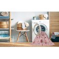 thumbnail image 2 of Ahgly Company Machine Washable Indoor Square Transitional Light Rose Pink Area Rugs, 8' Square, 2 of 7
