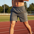 thumbnail image 1 of HEAD Short de Performance pour Homme TTTG - Couleur Gris Tissu Extensible 4 Directions, Évacuation de l'Humidité, Coupe Confortable, 1 of 3