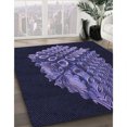 thumbnail image 3 of Ahgly Company Tapis d'Intérieur Lavables en Machine, Rectangle Bleu Nuit Transitionnel, 7' x 9', 3 of 7