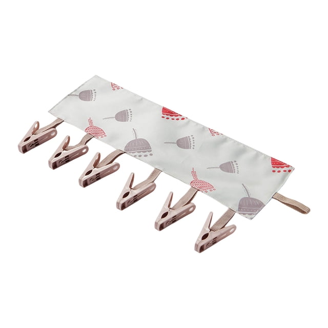 Solid Color Portable Fabric Clothes Hanger For Business Trips Foldable Clothes Drying Clip For Wardrobe Socks Hats Storage Clothes Clip