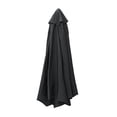 thumbnail image 1 of Fabric Parasol Durable Outdoor Patio Sunshade Umbrella 2 meter 6 Rib Black, 1 of 3