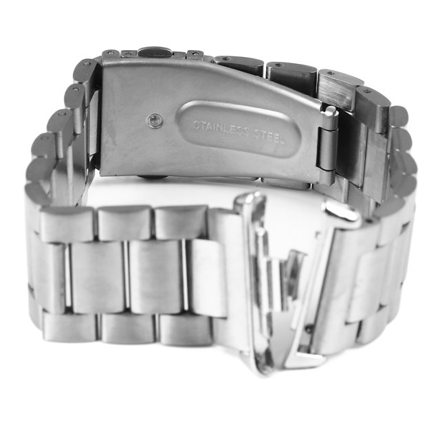 Replacement Smartwatch Strap Double Snap 3 Beaded Stainless Steel Replacement Wristband For Mi Band 8 Pro