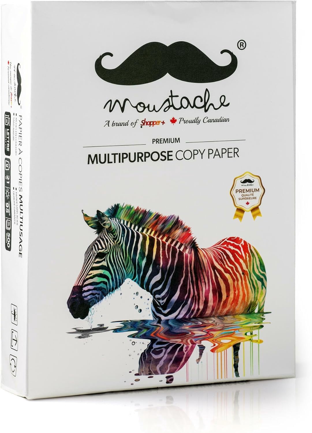 500 Sheets Copy Copier Laserjet Inkjet Fax Photocopy Paper, Multipurpose Printer Paper, 95 Brightness, 21 lb, 8.5 ''x11'' 500 Sheets/Ream, 1 Ream