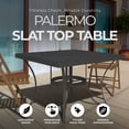 thumbnail image 2 of Four Seasons Courtyard Palermo Slat Top Dining Table with Umbrella Hole, 2 of 5
