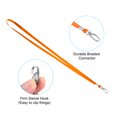 thumbnail image 3 of Unique Bargains Polyester Flat Strap Neck Lanyards with Clip Swivel Hook Orange 20 Pack, 3 of 5