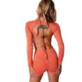 thumbnail image 3 of Opperiaya Hauts à Manches Longues pour Femmes T-shirt Imprimé Halter Blouse Mi-Longue, 3 of 4