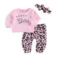 thumbnail image 1 of Baby Boys 2PCS Pants Sets Long Sleeve Round Neck Sweatshirt Tops Solid Color Pants Sets, 1 of 5