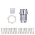 thumbnail image 1 of Support de Panneau de Diode Électroluminescente, Ensemble de Supports LED 100 Ensembles Plaqués Plastique Réutilisable Durable pour Fixation Argent, 1 of 8