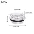 thumbnail image 2 of Unique Bargains M24x1.5mm Male Threaded Organic Glass Air Compressor Oil Level Gauge Sight Glass 5Packs, 2 of 5