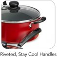 thumbnail image 4 of PrimaWare 18 Pc Aluminum Nonstick Cookware Set, Red, 4 of 6