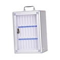 thumbnail image 3 of Esquirla Phone Storage Cabinet Aluminum Alloy Transparent Door Dormitory Phone Locker 24 Slots, 3 of 8