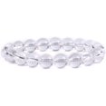 thumbnail image 1 of Natural Clear Quartz Gemstone 10mm Round Beads Stretch Bracelet 7 Inch Unisex, 1 of 2