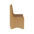 thumbnail image 4 of Linon Banc Petit Dossier en Bois de Pin Delk Couleur Miel, 4 of 25
