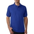 thumbnail image 2 of Hanes Cotton-Blend Men`s Jersey Polo, L, Deep Royal, 2 of 8