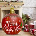 thumbnail image 1 of 60cm Inflatable Christmas Ball with Light Glow Giant Atmosphere Ball Home Garden, 1 of 8