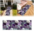 thumbnail image 2 of Corridor Stone Patterned Carpet 3D Pebble Pattern Entrance Carpet Washable Carpet Bathroom Stone Patterned Floor Mat Bedroom Long Bedside Mat Kitchen Floor Mat Throw Blanket Set Possum Blanket Lap, 2 of 5