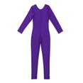 thumbnail image 4 of Nyeemya Combinaison de Danse Ballet à Manches Longues pour Filles, Violet m, 4 of 5