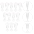 thumbnail image 4 of AMERTEER 12 Pcs Verre à Champagne Jetable en Plastique Verre à Boire Verre à Vin Rouge (Transparent), 4 of 6