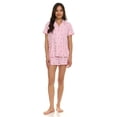 thumbnail image 1 of Paris Dreams Ladies Notch Collar Pajama 2-Piece Short Set, Sizes S-XL, 1 of 4