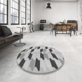 thumbnail image 4 of Ahgly Tapis Rectangulaire Lavable en Machine Intérieur Transitionnel Gris Fumé, 8 Pieds x 12 Pieds, 4 of 7