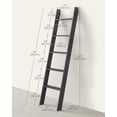 thumbnail image 5 of VASAGLE Blanket Ladder Decorative Farmhouse for The Living Room 5-Tier Ladder Shelf Ladder Rack for Storage and Decor Misty Gray ULLS018G68, 5 of 5