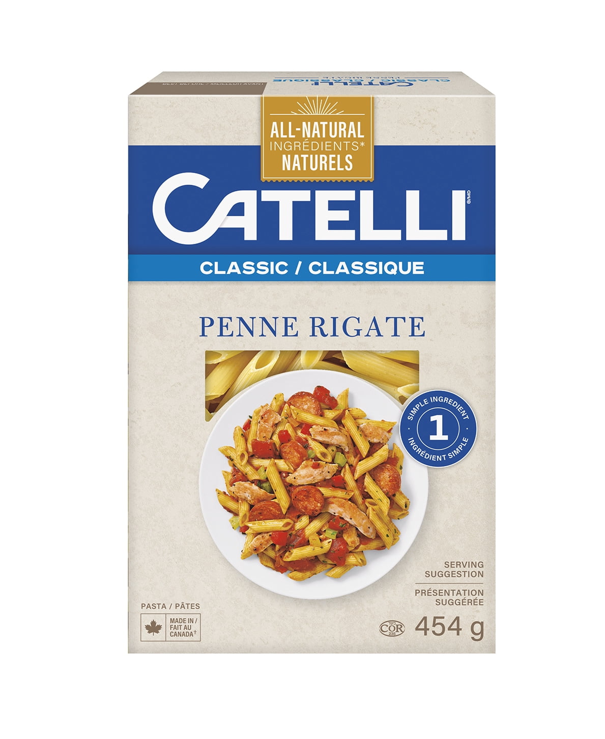 Catelli Classic All-Natural Penne Rigate Pasta