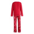 thumbnail image 4 of Kmbangi Ensemble Pyjama de Famille Haut Col Rond Imprimé Cerfs+pantalon, 4 of 9