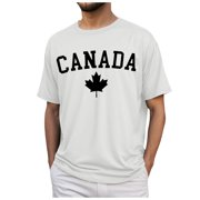 Ramiter Canada Shirt Male T-shirts for Mens Men's Summer Fashion Canada National Day Partial Printed T Shirt Mens T-shirts Graphic Tees Vintage St. Patrick's Day White,S