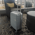 thumbnail image 3 of TRAVLR 100% PP Break Resistant Lightweight Expandable 24" Checkin Luggage Trolley- Blue., 3 of 5