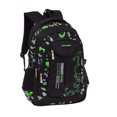 thumbnail image 1 of ruzhgo Students Book Stationery Storage Printed School Bag Hiking Portable Zipper Closure Backpack Large Capacity Knapsack Rucksack Blue Large Green Small, 1 of 6