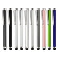 thumbnail image 1 of Onn. 10 Pack Anti-Scratch Rubber Tipped Stylus Pen Set, Multicolor, Ergonomic Design, 1 of 4