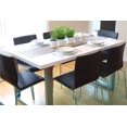thumbnail image 1 of Inspirer Studio Roman Extendible Dining Table Pedestal Table (High-Gloss White), 1 of 5