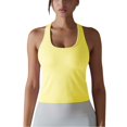 thumbnail image 1 of Timegard Yoga Tops for Women U Neck Sleeveless Racerback Stretch Workout Running Tank Top Solid Color, 1 of 8